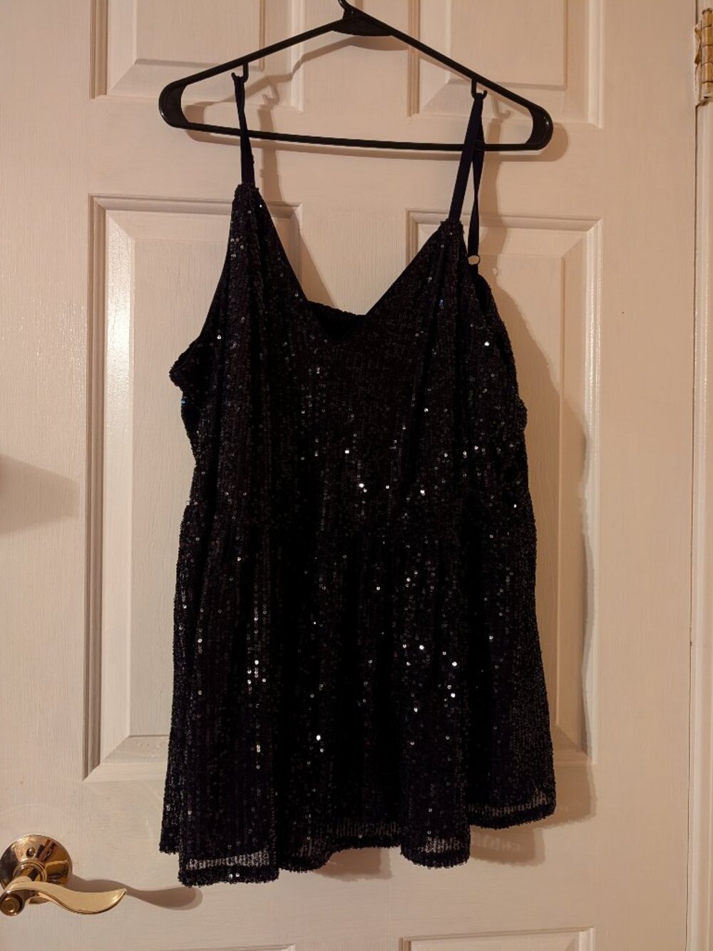 Torrid Sequin V-Neck Tank Baby Doll ~ 3/3X/22-24 NWT